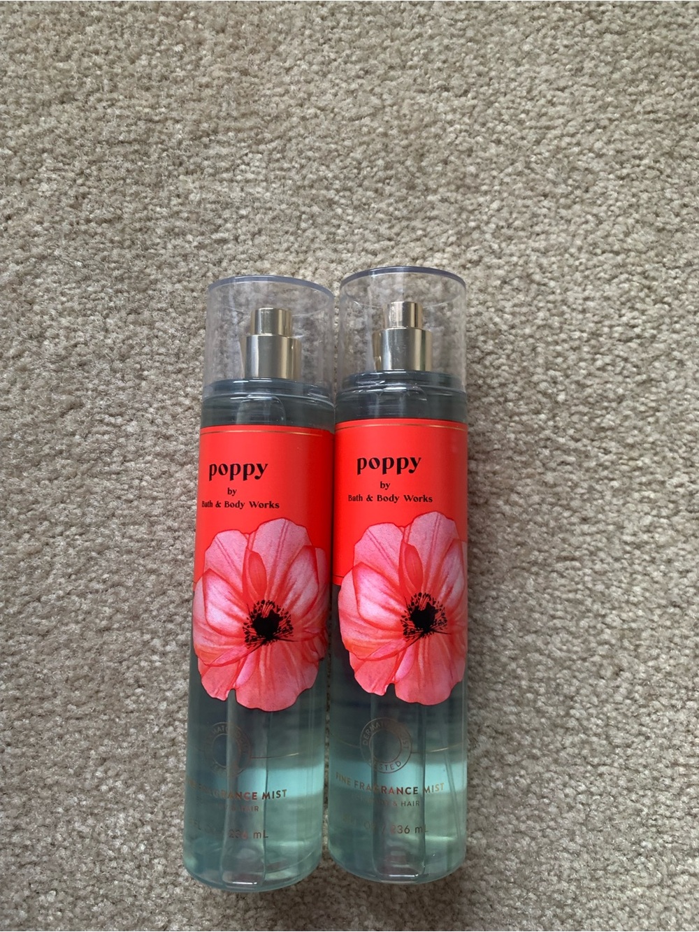 Bath & Body Works Poppy Fragrance Mist - Coral & Aqua